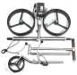 Preview: Kingfisher® K2, Golftrolley elektrisch und schnell-klappbar, Bedienung durch Drehregler, 42mm High-Tech-Antriebe "Made in Germany", Bergabfahrbremse